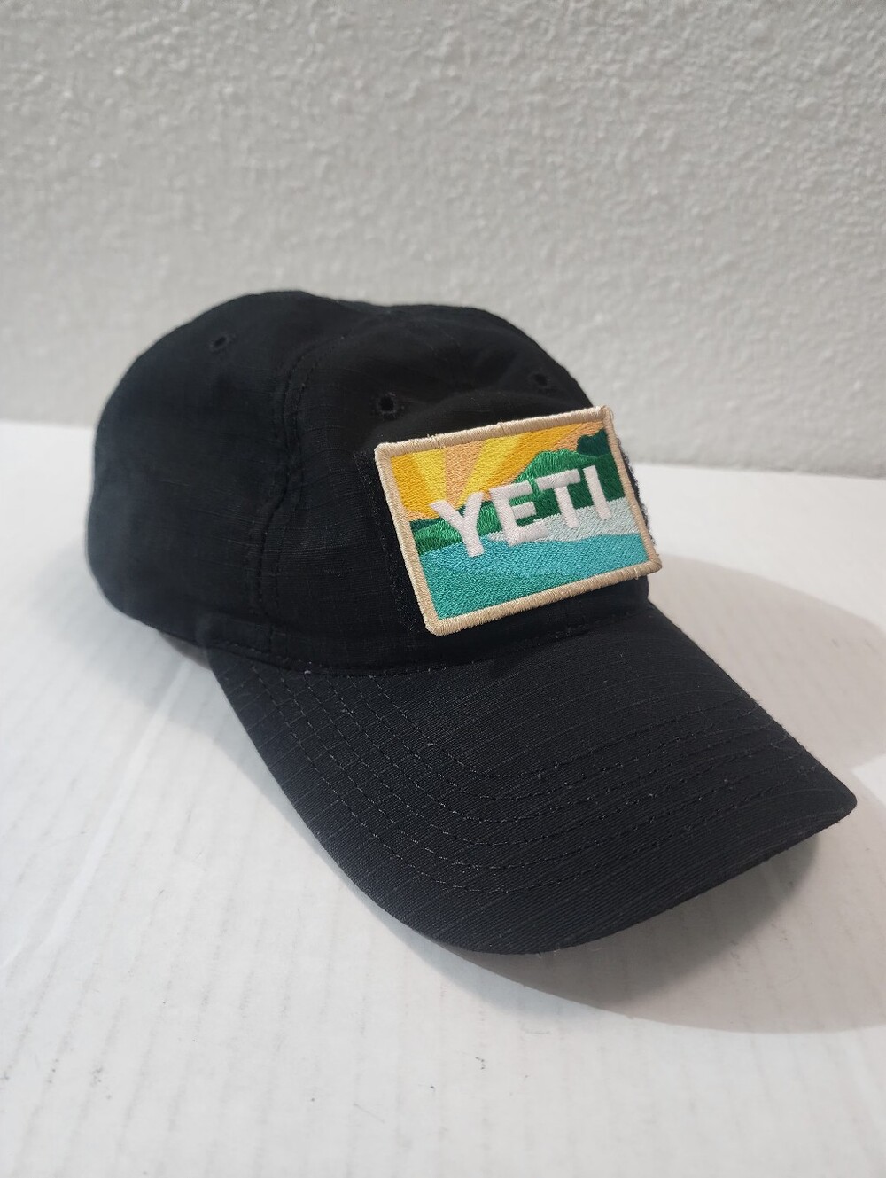YETI Landscape Collectors Patch Black Hook & Loop Hat Cap Made in USA